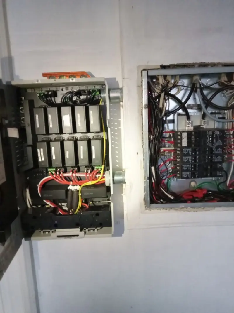 Electrical panel upgrade completed for Ring Doorbell Installation in Plano